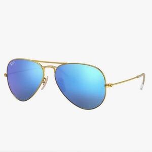 Rayban Aviator Gradient Blue Flash